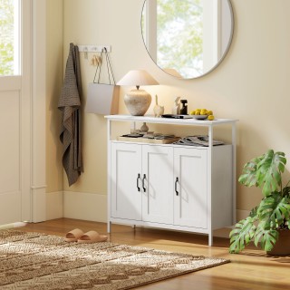 HOMCOM Λευκός Μπουφές Κουζίνας με Ανοιχτό Ράφι και 2 Ντουλάπια, από... HOMCOM Λευκός Μπουφές Κουζίνας με Ανοιχτό Ράφι και 2 Ντουλάπια, από...