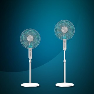 Ανεμιστήρας Δαπέδου 70W με 4 Ταχύτητες, Χρονοδιακόπτη, Αυτόματη Περ...