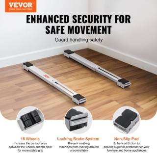 VEVOR Σετ 2 τμχ Ρυθμιζόμενης Βάσης Μεταφοράς με Ροδάκια Βαρέως Τύπο... VEVOR Σετ 2 τμχ Ρυθμιζόμενης Βάσης Μεταφοράς με Ροδάκια Βαρέως Τύπο...