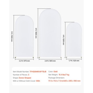 VEVOR Σετ Μεταλλικών Αψίδων για Φόντο, 3 Σταντ με Πολυτελές Γάζα γι... VEVOR Σετ Μεταλλικών Αψίδων για Φόντο, 3 Σταντ με Πολυτελές Γάζα γι...