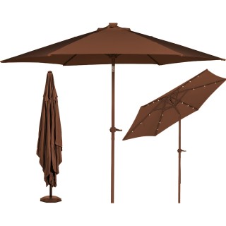 BAKAJI Ομπρελόκηπος Βεράντας Καφέ με 18 LED και Κεντρικό Πάσσαλο Εξ... BAKAJI Ομπρελόκηπος Βεράντας Καφέ με 18 LED και Κεντρικό Πάσσαλο Εξ...