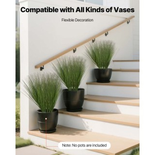 VEVOR Τεχνητό Φυτό Γρασίδι 686mm, Faux Onion Grass, 8 Τεμάχια, Διάσ...