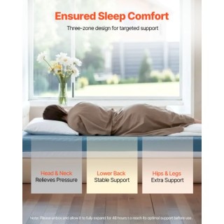 VEVOR Στρώμα Ιατρικής Κλίνης 6 Ιντσών Αδιάβροχο με Αντιολισθητικό Α...