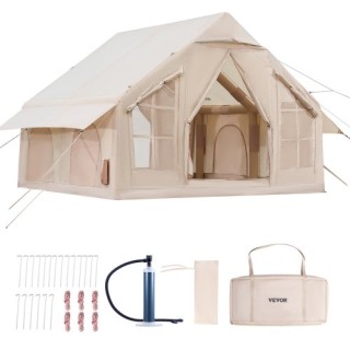 VEVOR Φουσκωτή Σκηνή Glamping 4-6 Ατόμων με Αντλία Εύκολη Στήσιμο K...