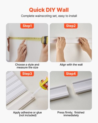 VEVOR Σετ Διακοσμητικών Στεφαλαιωτήρων Wainscoting - Ελαφριά Πολυστ... VEVOR Σετ Διακοσμητικών Στεφαλαιωτήρων Wainscoting - Ελαφριά Πολυστ...