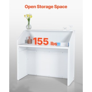 VEVOR Λευκός Ορθογώνιος Πάγκος Υποδοχής 46.46 ιντσών YBQTJXWCTBDCYN... VEVOR Λευκός Ορθογώνιος Πάγκος Υποδοχής 46.46 ιντσών YBQTJXWCTBDCYN...