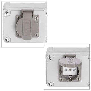 BAKAJI Πρίζα Σούκο Ηλεκτρική Κουτί Τοίχου Εξωτερικού Χώρου Κήπου Α... BAKAJI Πρίζα Σούκο Ηλεκτρική Κουτί Τοίχου Εξωτερικού Χώρου Κήπου Α...