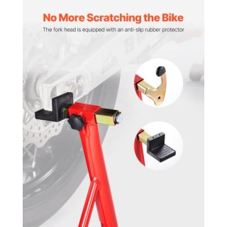 VEVOR Κόκκινη Ανυψωτική Βάση Μοτοσυκλέτας 850 lbs για Πίσω Τροχό YB...