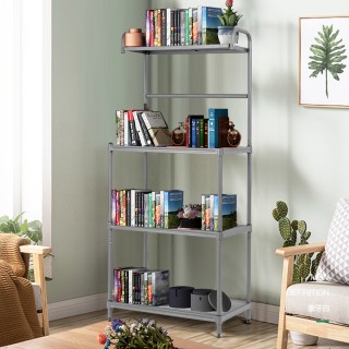 Costway  Πολυλειτουργική Ραφιέρα 4 Επιπέδων με Μεταλλικό Σκελετό κα...