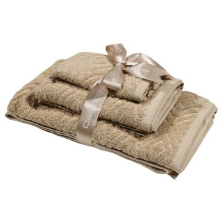 DAS HOME Σετ Πετσέτες 3τεμαχίων Best 0662 Μπεζ 530708180662 DAS HOME Σετ Πετσέτες 3τεμαχίων Best 0662 Μπεζ 530708180662