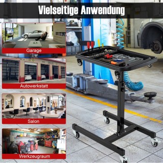 Costway Πολυλειτουργικός 2-σε-1 τροχήλατος πάγκος εργαλείων με ρυθμ...