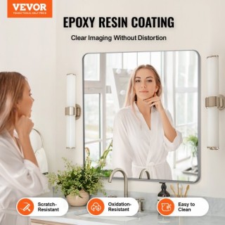 VEVOR Τετράγωνος Καθρέφτης Τοίχου 36 x 36 με Πλαίσιο Αλουμινίου JX... VEVOR Τετράγωνος Καθρέφτης Τοίχου 36 x 36 με Πλαίσιο Αλουμινίου JX...