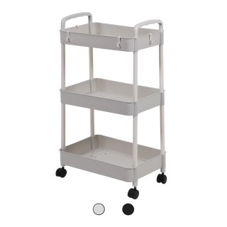 Galileo Πολυχρηστικό καρότσι από πλαστικό με 3 ράφια και ρόδες SOrd...