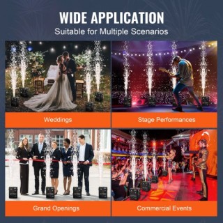 Μηχανή Πυροτεχνημάτων VEVOR Cold Spark x4 500W για Εκδηλώσεις  YHKZ...