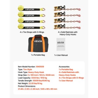 VEVOR Σετ Δεσίματος με Τροχούς και Γάντζο, Αντοχή 4540 kg & Φορτίο ... VEVOR Σετ Δεσίματος με Τροχούς και Γάντζο, Αντοχή 4540 kg & Φορτίο ...