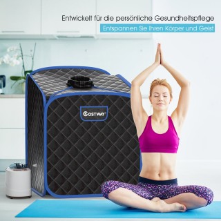 Costway Φορητή Σάουνα Ατμού με Ρυθμιζόμενη Θερμοκρασία και Αξεσουά... Costway Φορητή Σάουνα Ατμού με Ρυθμιζόμενη Θερμοκρασία και Αξεσουά...