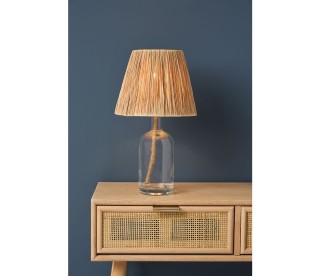 Ostaria Λάμπα γυάλινη με σχοινί Haddock h40 Φυσικό χρώμα -37515