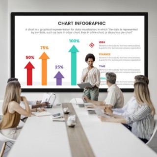 VEVOR Οθόνη Προβολής 120 16:9 4K HDTV Σταθερού Πλαισίου για Εξωτερι...