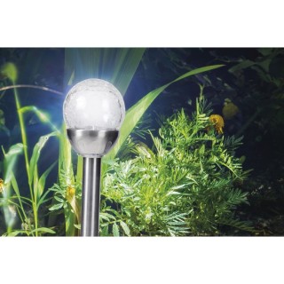 Kooper Σετ 12 τμχ Ηλιακός Ανοξείδωτος Φωτισμός Διαδρόμου 8x39cm Sil...