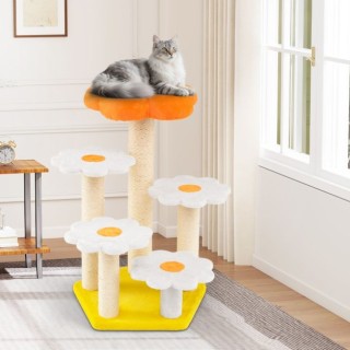 Costway Χαριτωμένο Γατόδεντρο Εσωτερικού Χώρου με Λούτρινη Επιφάνει...