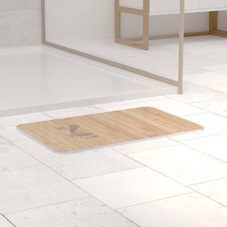 5FIVE Simply smart Πατάκι Μπάνιου με Εφέ Ξύλου Αντιολισθητικό και Τ...
