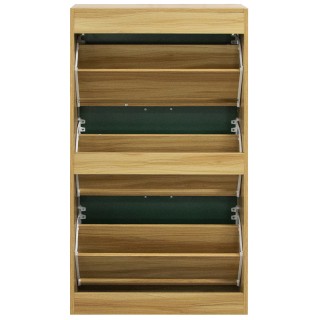 BAKAJI Ντουλάπα παπουτσιών 3 φύλλων με ράφια διπλού βάθους και πρά... BAKAJI Ντουλάπα παπουτσιών 3 φύλλων με ράφια διπλού βάθους και πρά...