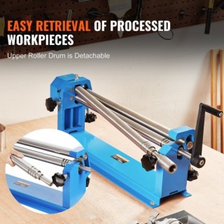 VEVOR Μηχάνημα Ισιώματος Μετάλλων, Πλάτος 610mm, Μηχανή Κύλισης και...