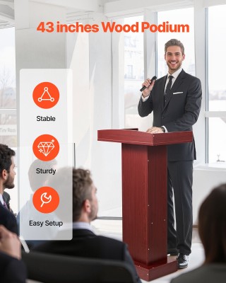 VEVOR Ξύλινο Βήμα με Ράφι Αποθήκευσης για Εκκλησία ή Τάξη JT1CGKMZ4... VEVOR Ξύλινο Βήμα με Ράφι Αποθήκευσης για Εκκλησία ή Τάξη JT1CGKMZ4...