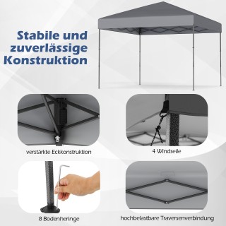 Costway Κιόσκι 3x3 μ. με Τσάντα Μεταφοράς & UV50+ Ρυθμιζόμενο, Γκρ... Costway Κιόσκι 3x3 μ. με Τσάντα Μεταφοράς & UV50+ Ρυθμιζόμενο, Γκρ...