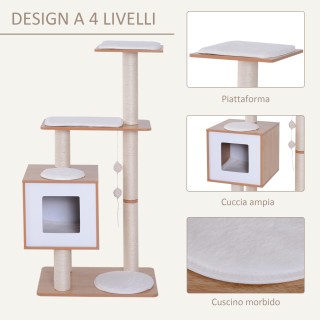 PawHut Cat Tree σε Sisal με ρείθρο, πλατφόρμες και παιχνίδια, 60x40... PawHut Cat Tree σε Sisal με ρείθρο, πλατφόρμες και παιχνίδια, 60x40...