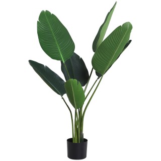 Φυτό Outsunny Τεχνητό Bird of Paradise Ύψος 120 cm με γλάστρα για ε...
