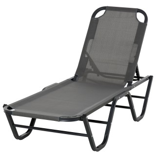 Outsunny Ξαπλώστρα αλουμινίου με ανακλινόμενη πλάτη 5 επιπέδων, 163... Outsunny Ξαπλώστρα αλουμινίου με ανακλινόμενη πλάτη 5 επιπέδων, 163...