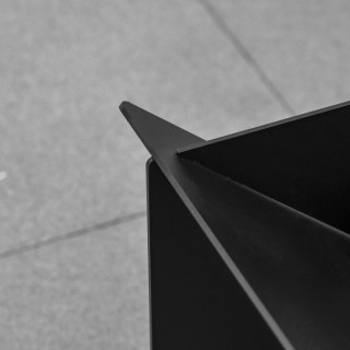 Outsunny Square Steel Garden Fire Pit με Λαβές, 50x45x30cm, Μαύρο 8... Outsunny Square Steel Garden Fire Pit με Λαβές, 50x45x30cm, Μαύρο 8...