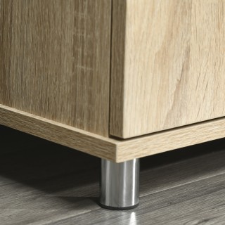 HOMCOM Μοντέρνα Ντουλάπα Τηλεόρασης με 2 Ράφια, Τρύπες Καλωδίου και...