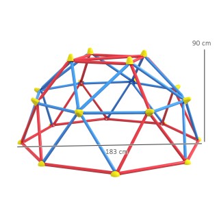 Outsunny Climbing Dome για παιδιά 3-8 ετών, Μεταλλική κατασκευή για...