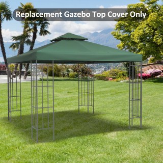 Outsunny Αντικατάσταση Στέγης για Double Roof Garden Gazebo 3x3m 01...