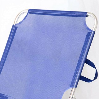 BAKAJI Πτυσσόμενη Ξαπλώστρα Παραλίας 190 x 58 x 27 εκ. σε Μπλε Χρώμ...