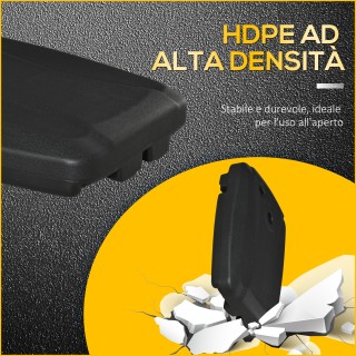 Outsunny Βάση για Ομπρέλα με Βραχίονα Γεμιζόμενη έως 75 κιλά με Περ...