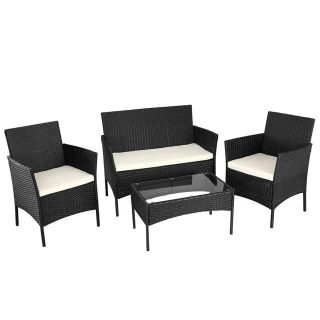 BAKAJI Wohnzimmer-Set Komplettes Sofa Sessel Couchtisch von ...