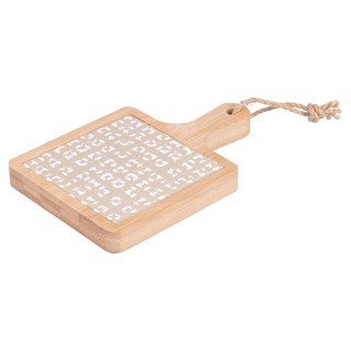 Villa DEste  Πιατέλα κοπής από κεραμικό και μπαμπού 195x13 εκ. Ginz...