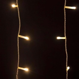 BAKAJI Φωτεινή Γιρλάντα Χριστουγεννιάτικη 96 LED Ζεστό Λευκό Φως 3 ...