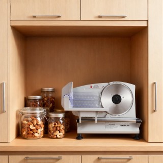 VEVOR Ηλεκτρικός Κόφτης Κρέατος 150W με Λεπίδα 170 mm και Ρύθμιση Π...