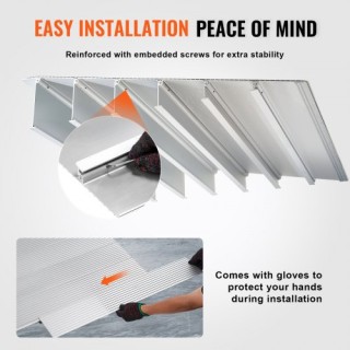 Ράμπα Πόρτας VEVOR, 2 Ύψος, 800 lbs Φορτίο, Αλουμινίου για Αμαξίδια... Ράμπα Πόρτας VEVOR, 2 Ύψος, 800 lbs Φορτίο, Αλουμινίου για Αμαξίδια...