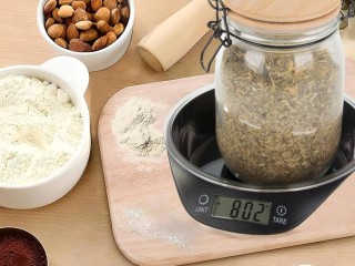 Verk Group Ηλεκτρονική Ζυγαριά Κουζίνας με Αφαιρούμενο Μπολ 5kg/1g ...