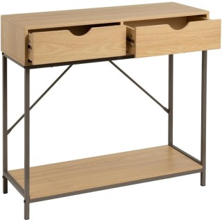 BAKAJI Κονσόλα με 2 Συρτάρια από Μέταλλο και Ξύλο Έπιπλο Εξοικονόμ... BAKAJI Κονσόλα με 2 Συρτάρια από Μέταλλο και Ξύλο Έπιπλο Εξοικονόμ...