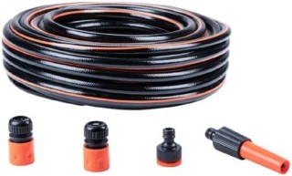 Λάστιχο Κήπου 25m με Σετ 5 Συνδέσμων & Ρυθμιζόμενο Εκτοξευτήρα – 13...