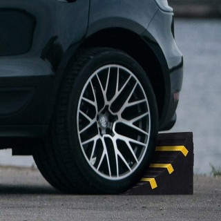 BAKAJI Σετ 2 σφήνες τροχών μπλοκαρίσματος τροχών από σκληρό καουτσ... BAKAJI Σετ 2 σφήνες τροχών μπλοκαρίσματος τροχών από σκληρό καουτσ...