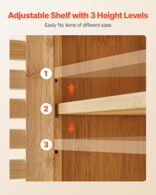 VEVOR Επιτοίχιο Ντουλάπι Μπάνιου με Δύο Πόρτες & Ρυθμιζόμενο Ράφι (...