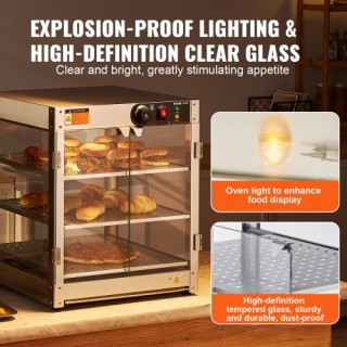 Επαγγελματική Θερμαινόμενη Βιτρίνα 3 Επιπέδων VEVOR TYZSJ3C20YCW9N... Επαγγελματική Θερμαινόμενη Βιτρίνα 3 Επιπέδων VEVOR TYZSJ3C20YCW9N...