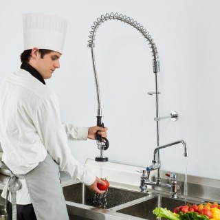 Επαγγελματική Βρύση VEVOR με Προ-Ξέβγαλμα, 44, 8 Κέντρο, 12 Στόμιο,... Επαγγελματική Βρύση VEVOR με Προ-Ξέβγαλμα, 44, 8 Κέντρο, 12 Στόμιο,...